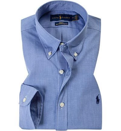 Polo Ralph Lauren Hemd 710705269/004 Slim Fit, Baumwolle, Blau, Hellblau 2 Polo Ralph Lauren Hemd 710705269/004 Slim Fit, Baumwolle, Blau, Hellblau – Bild 2