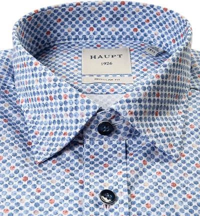 Haupt Hemd 7112028222/40701 Regular Fit, Baumwolle, Blau gemustert, Jeansblau 3 Haupt Hemd 7112028222/40701 Regular Fit, Baumwolle, Blau gemustert, Jeansblau – Bild 3