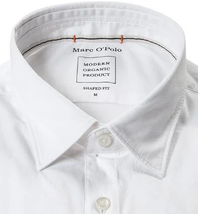 Marc O'Polo Hemd 122 7308 42134/100 Shaped Fit, Bio Baumwolle, Weiß 3 Marc O'Polo Hemd 122 7308 42134/100 Shaped Fit, Bio Baumwolle, Weiß – Bild 3
