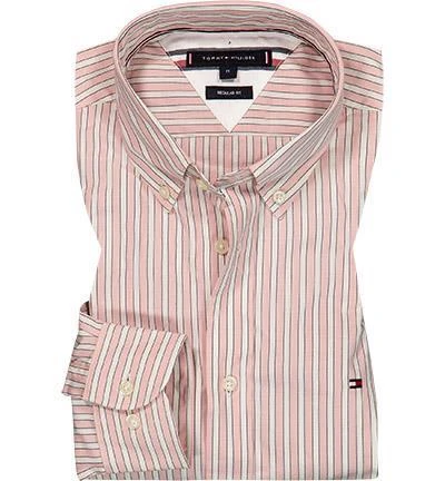Tommy Hilfiger Hemd MW0MW17568/0D1 Regular Fit, Popeline, Weiß-pink gestreift, Pink 2 Tommy Hilfiger Hemd MW0MW17568/0D1 Regular Fit, Popeline, Weiß-pink gestreift, Pink – Bild 2