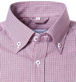 Seidensticker Hemd 198563/46 Regular Fit, Popeline, Blau-rot kariert, Rot -hemdenverkauf 363331 norm2