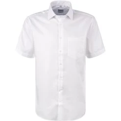 Seidensticker Hemd 193651/01 Kurzarmhemd, Regular Fit, Baumwolle, Weiß