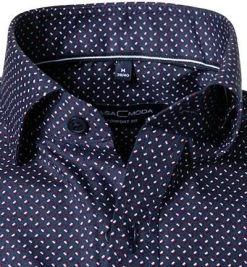 CasaModa Hemd 913646600/100 Kurzarmhemd, Comfort Fit, Baumwolle, Dunkelblau gemustert, Dunkelblau -hemdenverkauf 363373 norm2