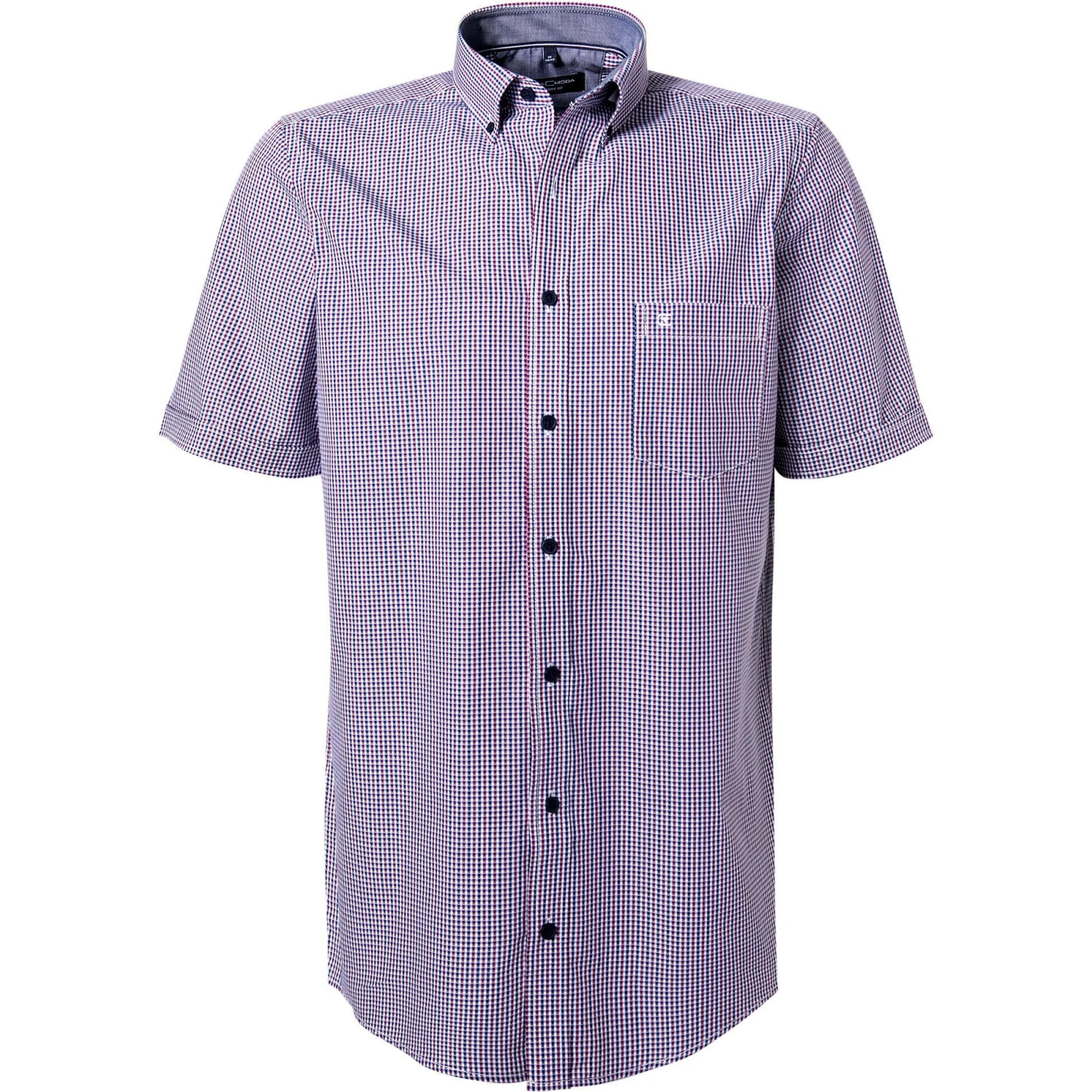 CasaModa Hemd 913645800/401 Kurzarmhemd, Comfort Fit, Baumwolle, Rot-blau kariert, Rot 1 CasaModa Hemd 913645800/401 Kurzarmhemd, Comfort Fit, Baumwolle, Rot-blau kariert, Rot