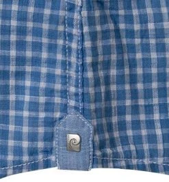 Pierre Cardin Hemd 53916/000/27576/9001 Kurzarmhemd, Modern Fit, Baumwolle, Hellblau kariert, Hellblau -hemdenverkauf 363578 norm4