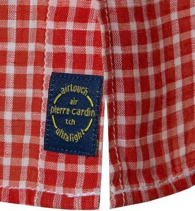 Pierre Cardin Hemd 53916/000/27576/9023 Kurzarmhemd, Modern Fit, Baumwolle, Orange kariert, Orange 4 Pierre Cardin Hemd 53916/000/27576/9023 Kurzarmhemd, Modern Fit, Baumwolle, Orange kariert, Orange – Bild 4