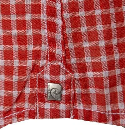 Pierre Cardin Hemd 53916/000/27576/9023 Kurzarmhemd, Modern Fit, Baumwolle, Orange kariert, Orange 5 Pierre Cardin Hemd 53916/000/27576/9023 Kurzarmhemd, Modern Fit, Baumwolle, Orange kariert, Orange – Bild 5