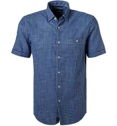 Pierre Cardin Hemd 53916/000/27576/9051 Kurzarmhemd, Modern Fit, Baumwolle, Blau kariert, Blau 2 Pierre Cardin Hemd 53916/000/27576/9051 Kurzarmhemd, Modern Fit, Baumwolle, Blau kariert, Blau – Bild 2