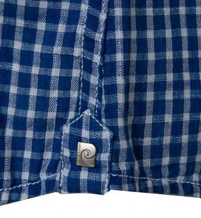 Pierre Cardin Hemd 53916/000/27576/9051 Kurzarmhemd, Modern Fit, Baumwolle, Blau kariert, Blau 5 Pierre Cardin Hemd 53916/000/27576/9051 Kurzarmhemd, Modern Fit, Baumwolle, Blau kariert, Blau – Bild 5