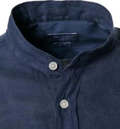 HACKETT Hemd HM308744/5PF Slim Fit, Reines Leinen, Blau, Nachtblau -hemdenverkauf 363693 norm2