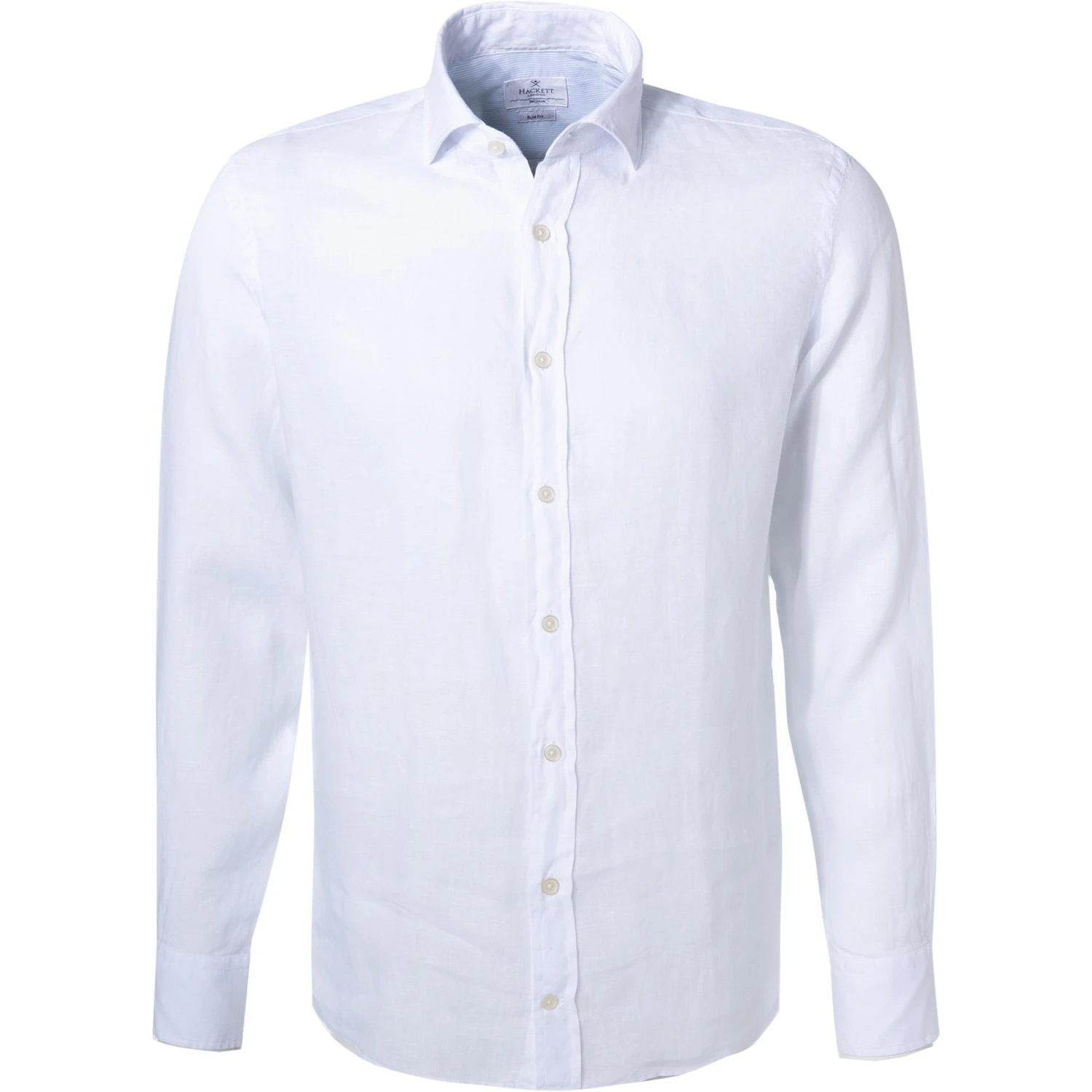 HACKETT Hemd HM308745/802 Slim Fit, Reines Leinen, Weiß 1 HACKETT Hemd HM308745/802 Slim Fit, Reines Leinen, Weiß