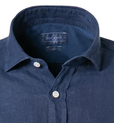 HACKETT Hemd HM308745/5PF Slim Fit, Reines Leinen, Nachtblau 3 HACKETT Hemd HM308745/5PF Slim Fit, Reines Leinen, Nachtblau – Bild 3