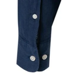 HACKETT Hemd HM308745/5PF Slim Fit, Reines Leinen, Nachtblau 8 HACKETT Hemd HM308745/5PF Slim Fit, Reines Leinen, Nachtblau -hemdenverkauf 363740 norm3