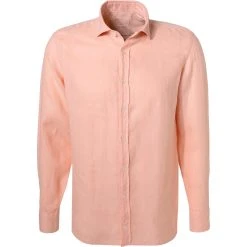HACKETT Hemd HM308745/368 Slim Fit, Leinen, Lachsrosa