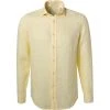 HACKETT Hemd HM308745/019 Slim Fit, Reines Leinen, Gelb