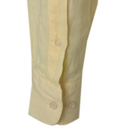 HACKETT Hemd HM308745/019 Slim Fit, Reines Leinen, Gelb 4 HACKETT Hemd HM308745/019 Slim Fit, Reines Leinen, Gelb – Bild 4