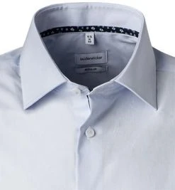 Seidensticker Hemd 197841/11 Kurzarmhemd, Regular Fit, Baumwolle, Hellblau gestreift, Hellblau -hemdenverkauf 363919 norm2