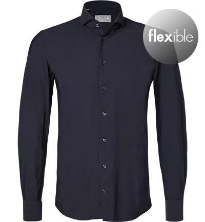 fakts Hemd 6010/291 Slim Fit, Jersey geruchshemmend, Nachtblau, Dunkelblau 2 fakts Hemd 6010/291 Slim Fit, Jersey geruchshemmend, Nachtblau, Dunkelblau – Bild 2