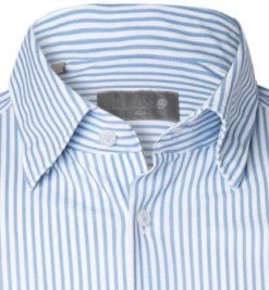 fakts Hemd 6013/213 Slim Fit, Jersey geruchshemmend, Hellblau-weiß gestreift, Hellblau -hemdenverkauf 363973 norm2