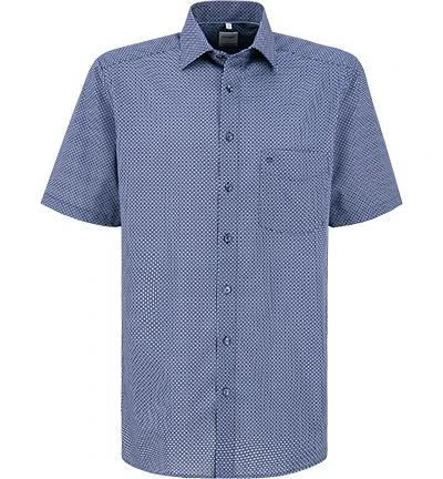OLYMP Luxor Comfort Fit 1104/72/18 Kurzarmhemd, Baumwolle, Marine-hellblau gemustert, Marine 2 OLYMP Luxor Comfort Fit 1104/72/18 Kurzarmhemd, Baumwolle, Marine-hellblau gemustert, Marine – Bild 2