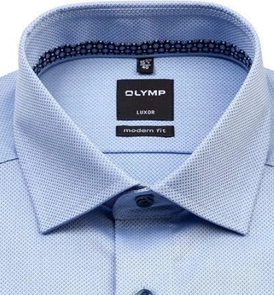 OLYMP Luxor Modern Fit 1262/74/11 Hemd, Baumwolle, Bleu gemustert, Bleu 3 OLYMP Luxor Modern Fit 1262/74/11 Hemd, Baumwolle, Bleu gemustert, Bleu – Bild 3