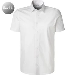 OLYMP Luxor Modern Fit 1202/62/00 Kurzarmhemd, Jersey geruchshemmend, Weiß