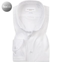 BALDESSARINI Hemd B3 11000.4915/1010 Tailored Fit, Jersey, Weiß
