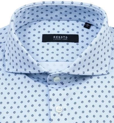 DESOTO Luxury Hemd Hai 41408-30/561 Jersey, Blau-weiß gemustert, Weiß-blau 3 DESOTO Luxury Hemd Hai 41408-30/561 Jersey, Blau-weiß gemustert, Weiß-blau – Bild 3