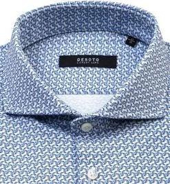 DESOTO Luxury Hemd Hai 41408-30/563 Jersey, Blau-weiß gemustert, Blau-weiß -hemdenverkauf 364226 norm2