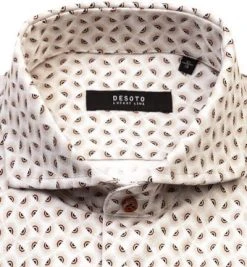 DESOTO Luxury Hemd Hai 41708-30/834 Jersey, Beige-braun gemustert, Weiß-braun -hemdenverkauf 364231 norm2