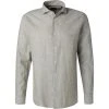 JOOP! Hemd Pejos 30026280/330 Slim Fit, Leinen-Baumwolle, Hellgrün meliert, Hellgrün