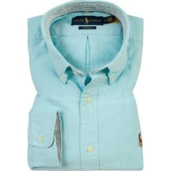 Polo Ralph Lauren Hemd 710829473/001 Custom Fit, Baumwolle, Blau