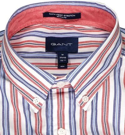 Gant Hemd 3032230/620 Regular Fit, Baumwolle atmungsaktiv, Rot-blau gestreift, Hellrot-weiß-blau 3 Gant Hemd 3032230/620 Regular Fit, Baumwolle atmungsaktiv, Rot-blau gestreift, Hellrot-weiß-blau – Bild 3