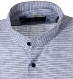 OLYMP Signature Tailord Fit 8549/74/11 Hemd, Tailored Fit, Reines Leinen, Bleu gestreift, Bleu -hemdenverkauf 364515 norm2
