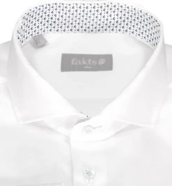 fakts Hemd 1020/111 Slim Fit, Baumwolle, Weiß -hemdenverkauf 364572 norm2