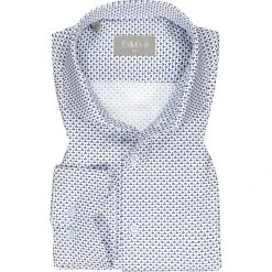 fakts Hemd 1029/214 Slim Fit, Baumwolle, Hellblau gemustert, Hellblau