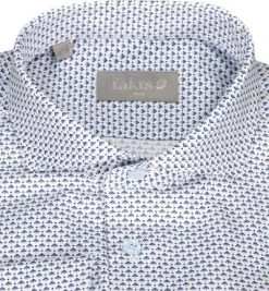 fakts Hemd 1029/214 Slim Fit, Baumwolle, Hellblau gemustert, Hellblau -hemdenverkauf 364575 norm2