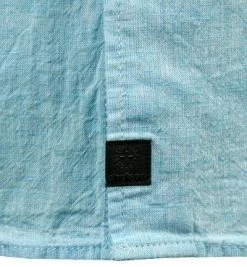 Strellson Hemd Corvin 30026190/450 Kurzarmhemd, Baumwolle-Leinen, Türkis meliert, Hellblau -hemdenverkauf 364607 norm3