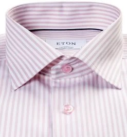 ETON Hemd 1000/02202/51 Contemporary Fit, Baumwolle, Weiß-rosa gestreift, Pink-rot -hemdenverkauf 364640 norm2