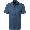 OLYMP Luxor Modern Fit 1304/72/18 Kurzarmhemd, Baumwolle, Marineblau gemustert, Marine