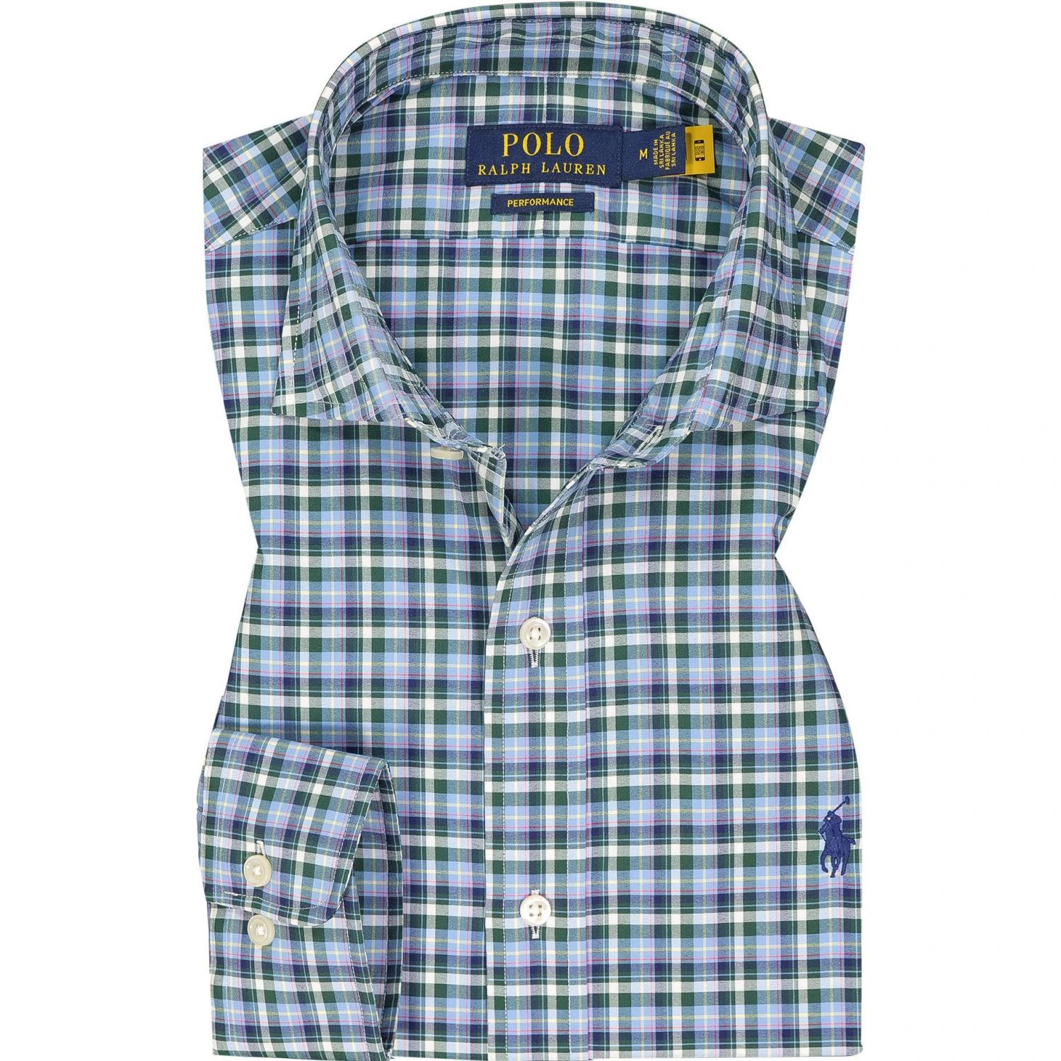 Polo Ralph Lauren Hemd 781832945/001 Mikrofaser atmungsaktiv, Blau-grün kariert, Blau-grün 1 Polo Ralph Lauren Hemd 781832945/001 Mikrofaser atmungsaktiv, Blau-grün kariert, Blau-grün