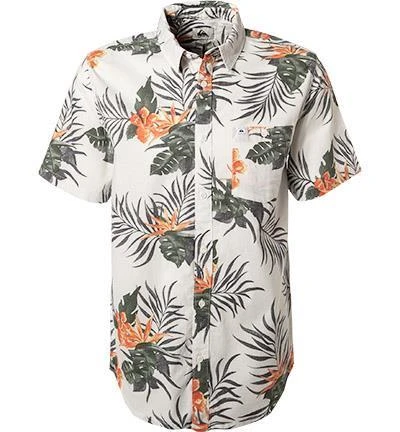 Quiksilver Hemd EQYWT04133/WBB6 Kurzarmhemd, Regular Fit, Baumwolle, Ecru gemustert, Weiß 2 Quiksilver Hemd EQYWT04133/WBB6 Kurzarmhemd, Regular Fit, Baumwolle, Ecru gemustert, Weiß – Bild 2