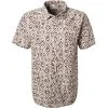 Quiksilver Hemd EQYWT04146/WCL6 Kurzarmhemd, Regular Fit, Baumwolle, Beige-braun gemustert, Beige-braun