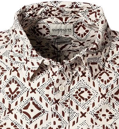 Quiksilver Hemd EQYWT04146/WCL6 Kurzarmhemd, Regular Fit, Baumwolle, Beige-braun gemustert, Beige-braun 3 Quiksilver Hemd EQYWT04146/WCL6 Kurzarmhemd, Regular Fit, Baumwolle, Beige-braun gemustert, Beige-braun – Bild 3