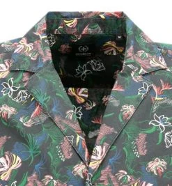 Strellson Hemd Cray 30026194/001 Kurzarmhemd, Baumwolle, Dunkelgrün gemustert, Dunkelgrün -hemdenverkauf 364979 norm2