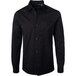 Scotch & Soda Hemd 160759/0002 Overshirt, Baumwoll-Stretch, Nachtblau, Schwarz