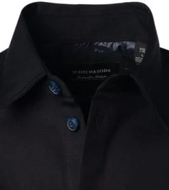 Scotch & Soda Hemd 160759/0002 Overshirt, Baumwoll-Stretch, Nachtblau, Schwarz -hemdenverkauf 365169 norm2