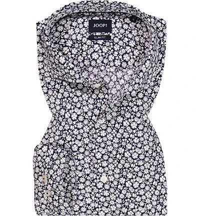JOOP! Hemd Pejos 30024921/401 Slim Fit, Baumwolle, Nachtblau-weiß gemustert, Nachtblau-weiß 2 JOOP! Hemd Pejos 30024921/401 Slim Fit, Baumwolle, Nachtblau-weiß gemustert, Nachtblau-weiß – Bild 2