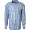 Fynch-Hatton Hemd 1121 6048/6041 Casual Fit, Reines Leinen, Weiß-blau gestreift, Weiß-blau