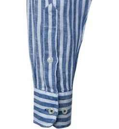 Fynch-Hatton Hemd 1121 6048/6041 Casual Fit, Reines Leinen, Weiß-blau gestreift, Weiß-blau -hemdenverkauf 365385 norm3